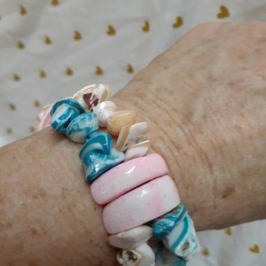 Colorful Sea Shell Bracelet